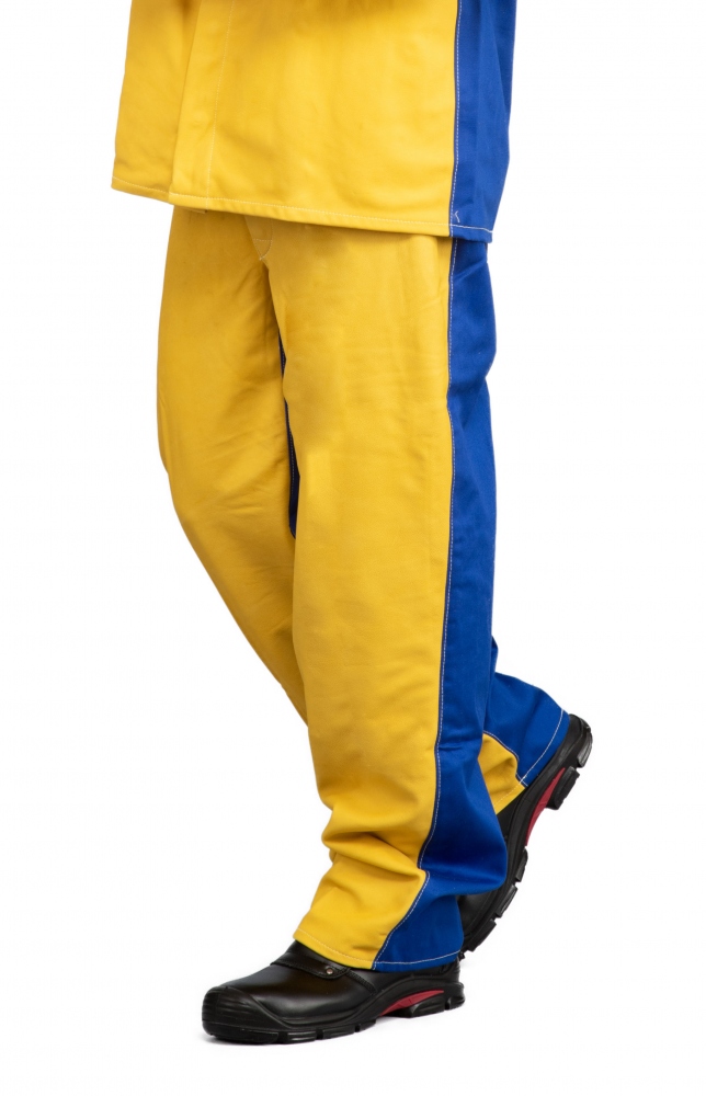 pics/edc protection/edc-protection-e2251-100-welding-pants-fr-grained-leather-textile-yellow-blue.jpg